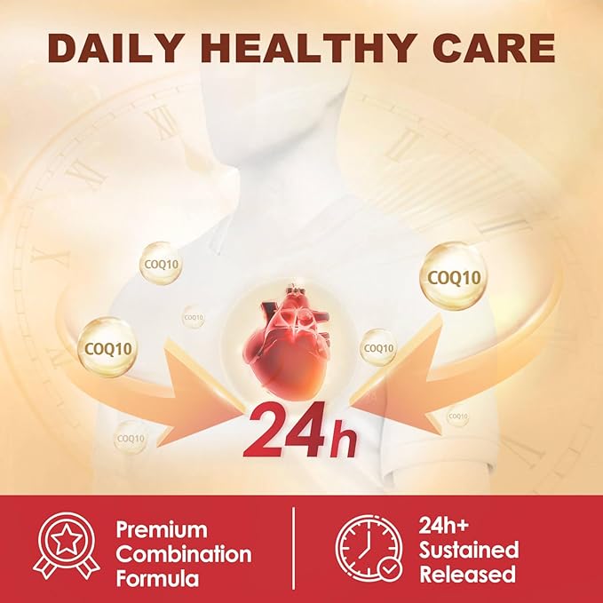DRFOSTER CoQ10 400mg Softgels - High Absorption Coenzyme Q10 with PQQ Omega 3-6-9 Plant Sterols &amp Vitamin E MCT &amp Black Pepper - Heart Brain &amp Energy Support - Gluten-Free 120 Days Su