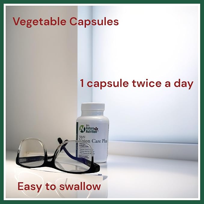 Dr's Nature &amp Nutrition Vision Care Eye Vitamins &amp Eye Supplement with Lutein &amp Zeaxanthin for Macular Health &amp Blue Light Protection