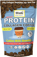 Made by Nature Collagen Protein Coffee | 30 Servings | Colombian Coffee | 10g Protein | Type 2 Collagen | Skin Joint Muscle Support | Energy Boost | Hot/Iced (30 Servings Collagen Protein Coffee)