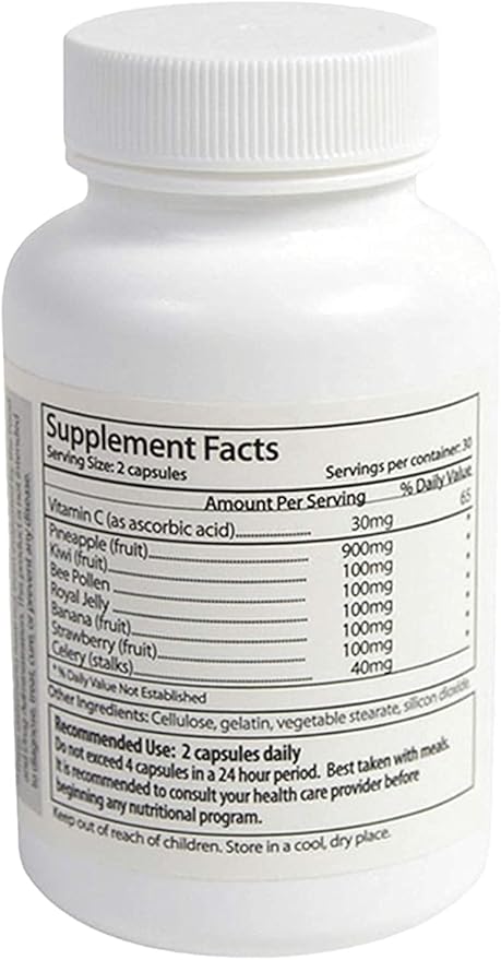 Semenhance - Make Your Semen Taste Fruity Men's Formula with Pineapple &amp Vitamin C - Fruit-Based Supplement for Men - 60 Capsules