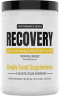 Recovery Post-Workout Powder – Muscle Recovery &amp Protein Synthesis Support – Clean Formula with BCAAs – 20 Servings