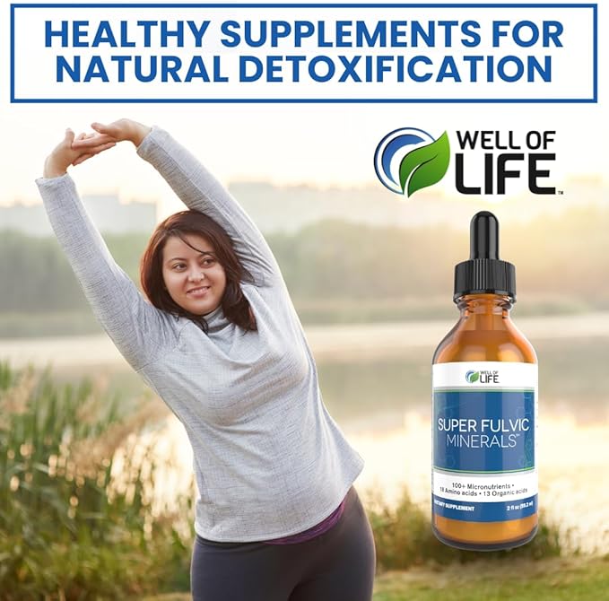 Super Fulvic Minerals: Herbal Detox - 2 oz. | 128 Servings. Nutrient-Rich Formula for Enhanced Absorption Gut Health Support and Antioxidant Protection. Made in USA.