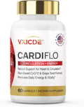CardiFlo CoQ10 Heart Supplement with Grape Seed Extract – Cardiovascular &amp Circulation Support for Daily Energy – 60 Capsules