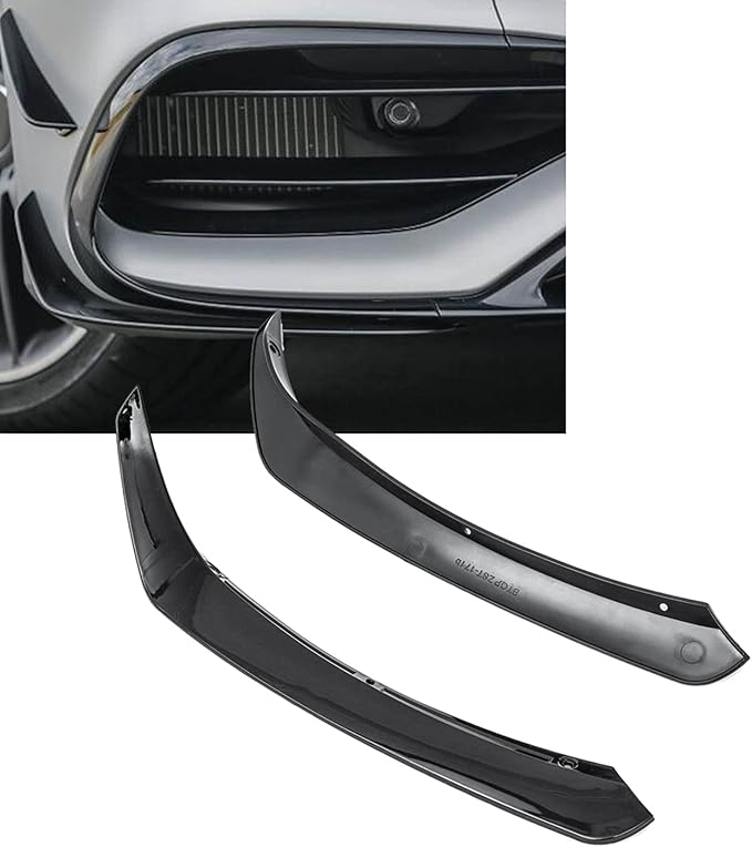 4X Car Front Lower Bumper Side Spaoiler for - CLA- W117 C117 CLA45 CLA200 CLA220