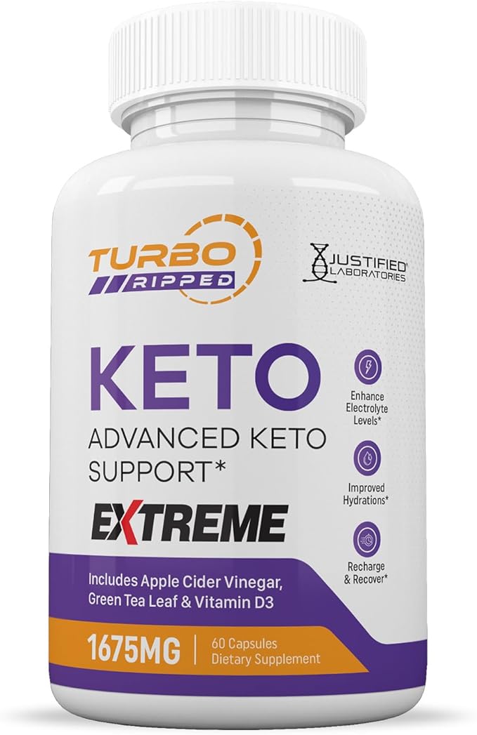 (10 Pack) Turbo Ripped Keto ACV Extreme Pills 1675MG Keto Support Blend Capsule Alternative Keto ACV Gummies Formulated with Apple Cider Vinegar Extra Virgin Olive Oil Powder Green Tea 600 Capsules