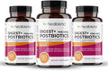 Digest + Postbiotics Supplement for Women and Men Multi Enzymes Organic Prebiotic &amp Probiotic for Digestive Health with Bromeline Papin and Lipase Non-GMO Gluten-Free 60 Vegetarian Caps (3)