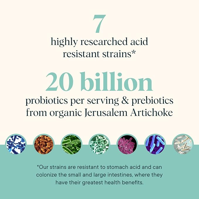 Ora Organic Prebiotic and Probiotic Powder Supplement - 20 Billion Probiotics 7 Strains for Best Prebiotic Powder Non-GMO Probiotics for Women Men &amp Kids - Lavender Lemonade Flavor 30 Serving