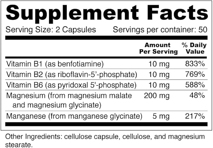 Muscle Mag - Highly Absorbable Magnesium Formula for Muscle Heath - with Magnesium Malate &amp Glycinate (100 Capsules)