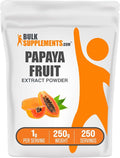 BulkSupplements.com Papaya Fruit Extract Powder - Papaya Extract for Digestive Support - Gluten Free 1g per Serving 250g (8.8 oz) (Pack of 1)