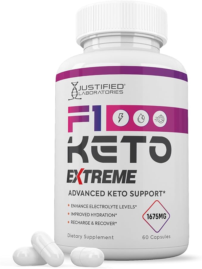 F1 Extreme Pills 1675MG New &amp Improved Formula Contains Apple Cider Vinegar Extra Virgin Olive Oil Powder Green Tea Leaf 60 Capsules