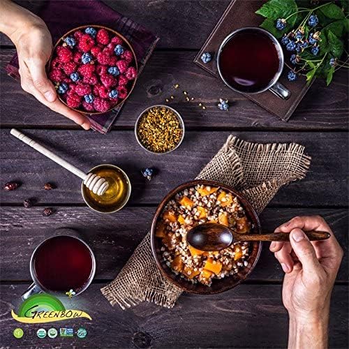 Greenbow Organic Bee Pollen - 100% USDA Certified Organic Non-GMO Halal Kosher Certified Pure &amp Natural Bee Pollen - Superfood Packed with Proteins Vitamins &amp Minerals - Gluten Free – 16o