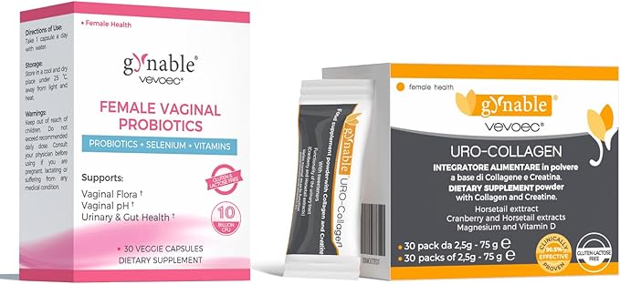 Gynable Vaginal probiotic and Bladder Control Supplement for Women Bundle