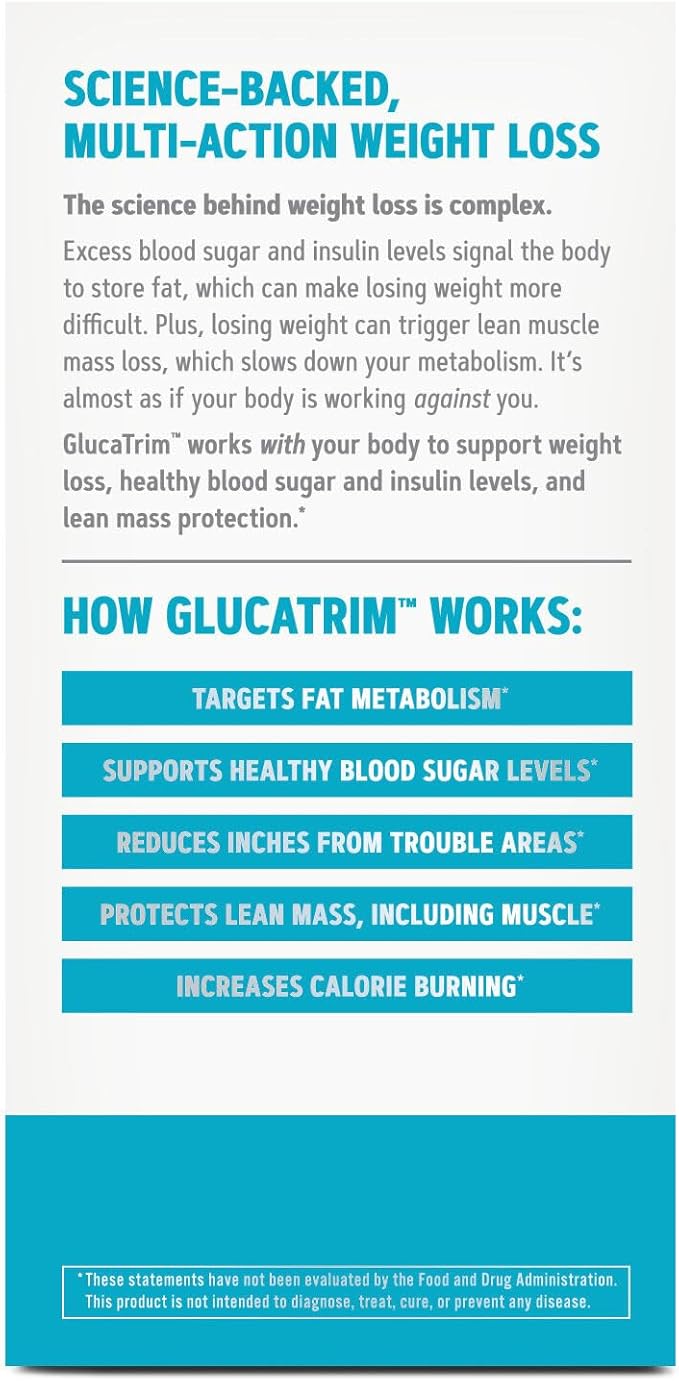 GNC Total Lean GlucaTrim - 120 Capsules