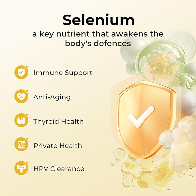 OxyEnergy Selenium (L-Selenomethionine) 200 mcgThree Month SupplyVeganYeast-FreeGluten Free Organic SeleniumHigh Absorption Supports AntioxidantImmune System &ampThyroid Health