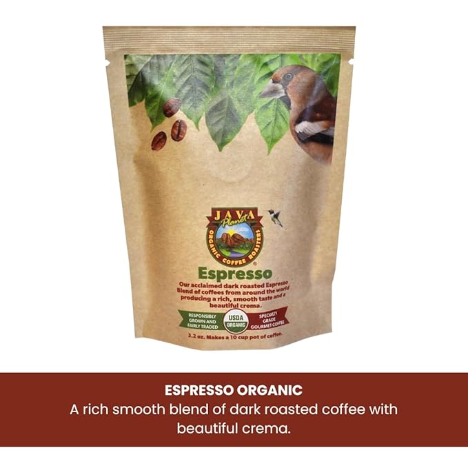 Java Planet Coffee Gift Basket Sampler Set for Coffee Lovers: Low Acid Organic Beans: Whole Bean Mold-Free &amp Stomach Friendly - Arabica Gourmet 1.32 LBs (19.2 oz) packaged in 6 Bags Each 3.2 o