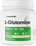 Bucked Up L-Glutamine 500g Powder Gluten-Free Non-GMO Unflavored (100 Servings)