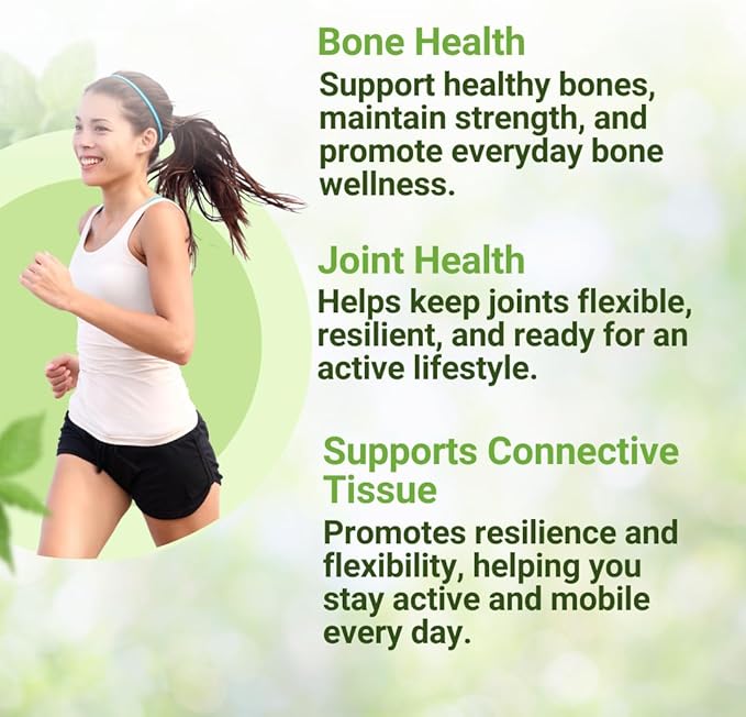 Strong Bone Support Supplement – 22-in-1 Calcium Magnesium &amp Vitamin D3 + K2 Formula with Glucosamine &amp Zinc Enhanced Absorption Skeletal Health Capsules 180 Veg Caps | NEW ROOTS HERBAL
