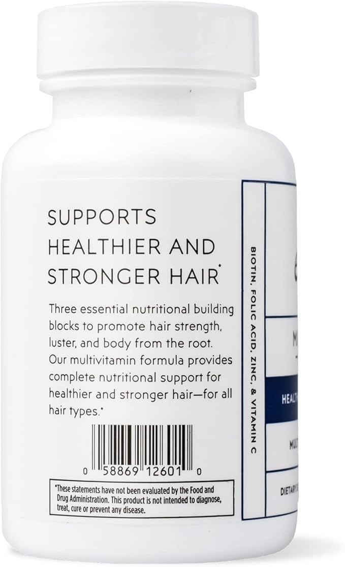 Elon Matrix 5000 Complete Multivitamin — Skin Hair and Nail Growth Vitamins — Healthy Hair Growth Vitamins for Women &amp Men — 5000Mcg Biotin Supplement (60 Day Supply)