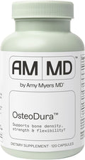Amy Myers MD OsteoDura - Bone Growth &amp Flexibility Support Supplement - Calcium with Sea Minerals &amp Vitamin K2 - Bone Health Formula - 120 Capsules (60 Servings)