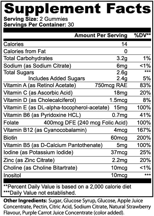 Vibeara Multivitamin Bear Gummies (Adult) |60 Count