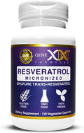Genex Formulas Trans Resveratrol 1000mg Serving 99% Pure Micronized Pharmaceutical Grade Trans-Resveratrol + Bioperine Extract mad in a GMP &amp NSF Certified Facility (4X 250mg Cpasules 120ct)