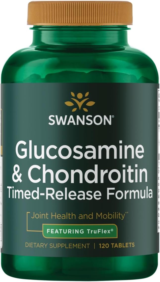 Swanson Timed-Release Glucosamine &amp Chondroitin Sulfate 750/600 Milligrams 120 Tabs