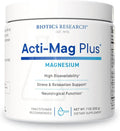 Biotics Research Acti-Mag Plus™ Highly Bioavailable Powdered 400mg Magnesium Formula 5g / Serving Optimizes Stress Response Promotes Relaxation Healthy Energy Levels Muscular Comfort 7 Oz