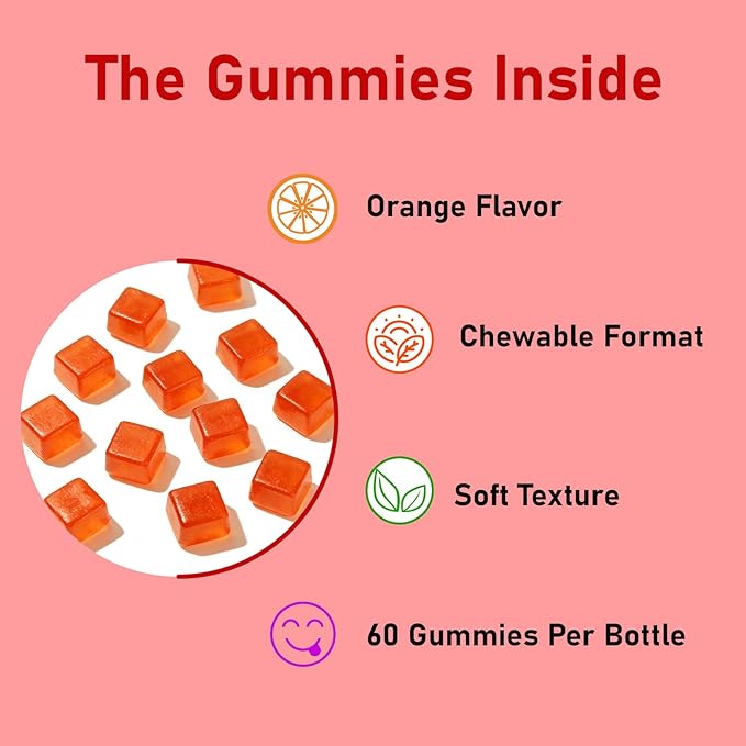 CoQ10 Gummies for Adults Fruit Flavored 60 Gummies