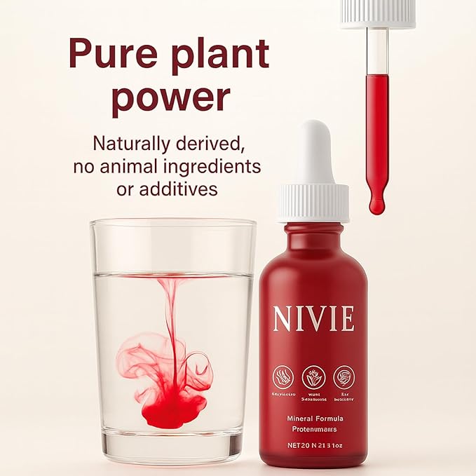 Nivie Thyroidsupplement Drops Nivie Organics Advanced ThyroidMineral Support Vitamins &amp Minerals with Ashwagandha Iodine Zinc &amp Magnesium