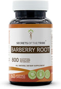 Secrets of the Tribe Barberry Root 60 Capsules Made with Vegetable Capsules and Barberry (Berberis Vulgaris) Dried Root Bark (60 Capsules)