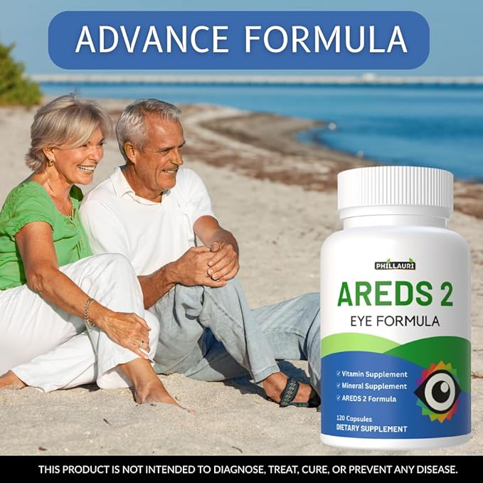 Areds 2 Eye Vitamins | Eye Vitamins Support Supplement | Eye Capsules | Eye Care Capsules for Men &amp Women 600 (Pack 5)