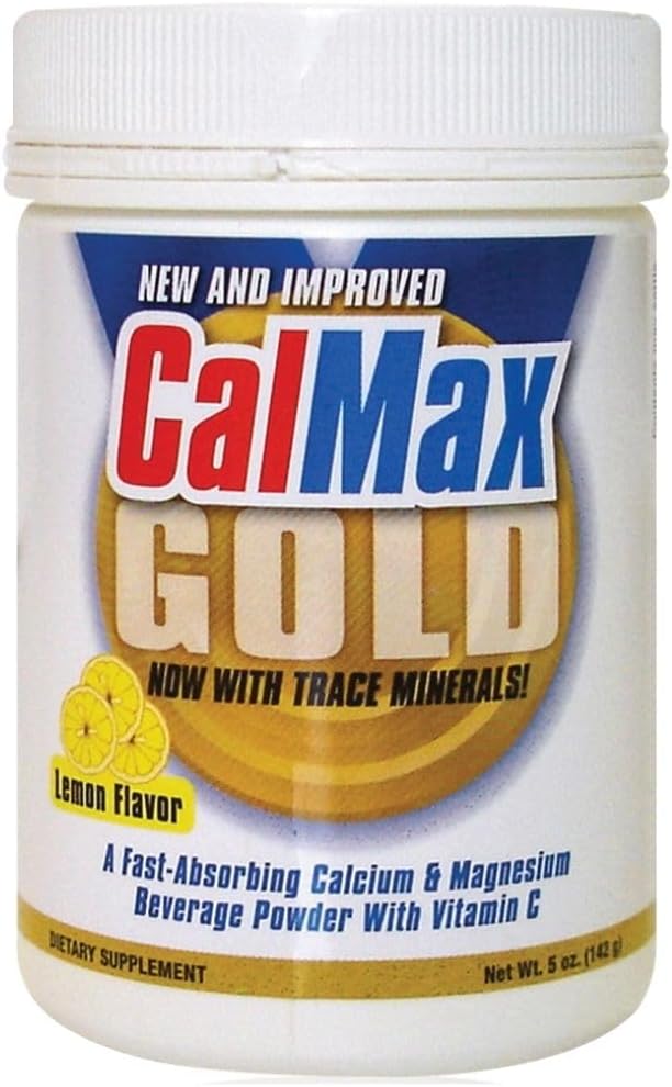 Dr. Newton’s Naturals CalMax Gold Powder Drink Mix - 2:1 Ratio of Calcium &amp Magnesium with Vitamin C + Essential Trace Minerals to Support Post Workout Recovery Muscles Sleep Bones -5 oz can