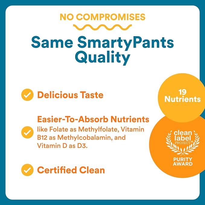 SmartyPants Men's Multivitamin Gummies with Omega 3 DHA/EPA Methylfolate Vitamin D3 C B12 B6 A K Zinc Raspberry Lemonade Flavor 90 Count (30 Day Supply)