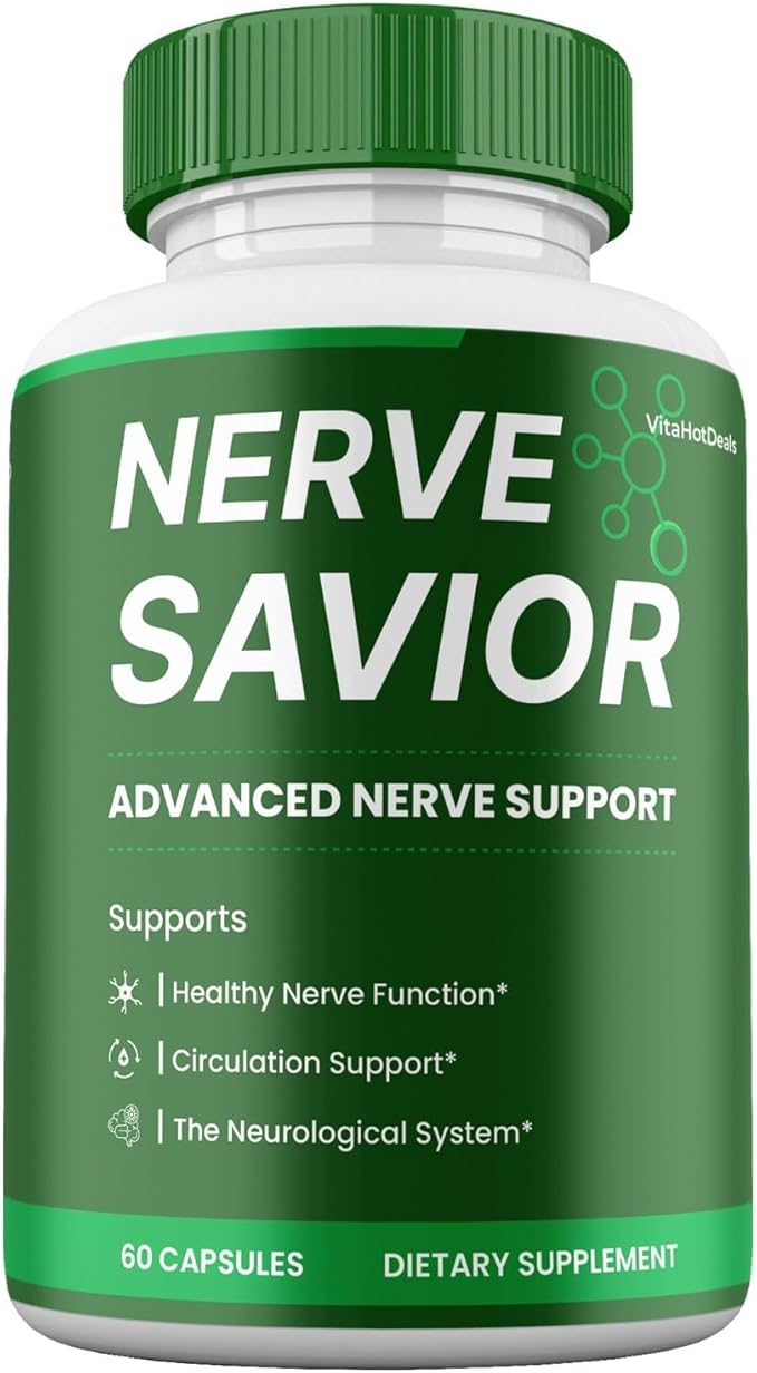 Nerve Savior Capsules Max Strength NerveSavior for Nerve Health (2 Pack)