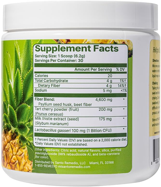 Santo Remedio Digestion Plus Colon Plus Pineapple Flavor