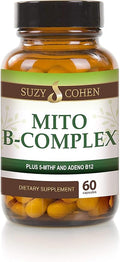 Script Essentials Suzy Cohen Mito B Complex Dietary Supplement 5-MTHF Adeno B12 Methylation Support Supports Healthy Nervous System Boost Energy Vitamin B 60 Servings