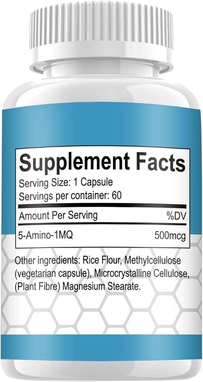 5 Amino 1mq Supplement Capsules 500MCG 60ct (3RD Party Tested)