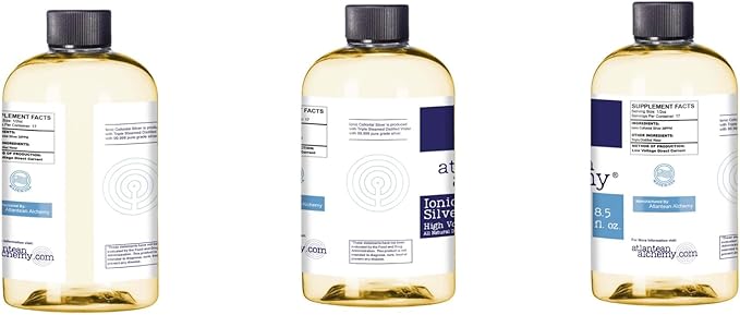 Premium Ionic Colloidal Silver Colloidal Copper Colloidal Gold &amp Platinum Bundle (Four 8.5oz Bottles)