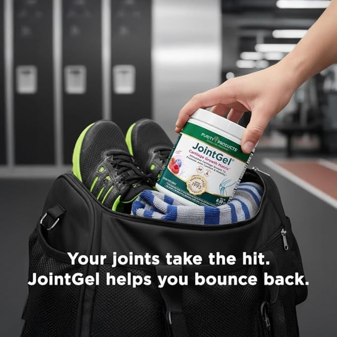 Purity Products JointGel Formula - Collagen Peptides + MSM - Supports Joint Function + Flexibility While Fortifying Joint Cartilage - Dual Action - Daily Powder - 30 Servings (30 Servings Chocolate)
