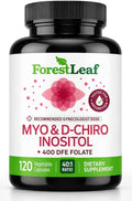 Myo-Inositol &amp D-Chiro Inositol Supplement for Women's Health | Fertility Supplements Women | Inositol 40:1 Ratio Support Ovarian Function &amp Healthy Hormone Balance Women | 2050mg | 120 Powder