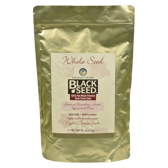 Amazing Herbs Black Seed Whole Seed - 16 Oz