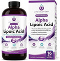 Life Solutions Liquid Alpha Lipoic Acid Supplement 50 mg – Antioxidant Support for Nervous System Function &amp Cellular Energy Metabolism – Easy-to-Take Liquid – 16 oz Bottle
