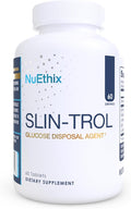 NuEthix Formulations SLIN-Trol Glucose Disposal Agent Pills for Men &amp Women Nutrient Partitioning Supplement with Chromium Polynicotinate &amp Glycine Effective Carb Absorption Non-GMO 60 S