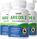 Areds 2 | Eye Vitamin | Eye Formula | Advance Eye Care Supplement | Capsules for Men &amp Women 360 Capsules (Pack 3)