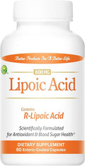 Lipoic Acid 600MG 60 Enteric-Coated Capsules
