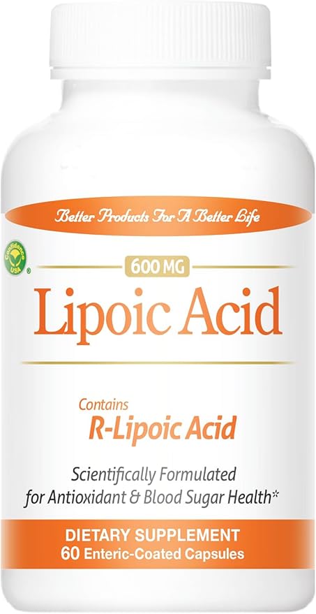 Lipoic Acid 600MG 60 Enteric-Coated Capsules