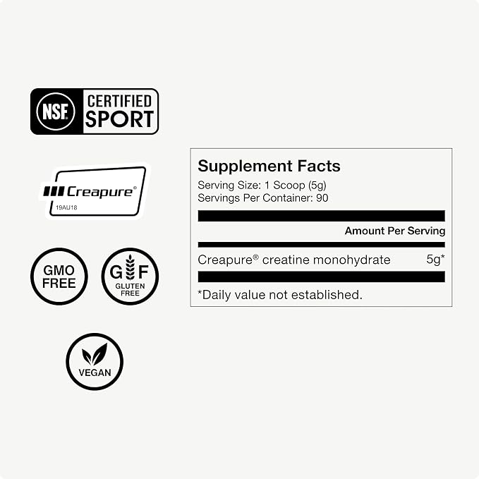 Momentous Creatine Monohydrate Powder &amp Essential Grass-Fed Whey Vanilla Protein Powder - Supports Strength Lean Muscle &amp Recovery - 20 g Isolate Protein - NSF Certified for Sport - Gluten-F