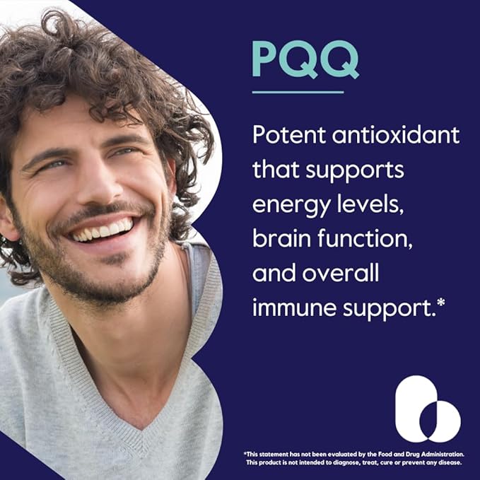 BESTVITE PQQ 40mg (Pyrroloquinoline Quinone) (120 Vegetarian Capsules) (60 x 2) - No Stearates - Vegan - Non GMO - Gluten Free