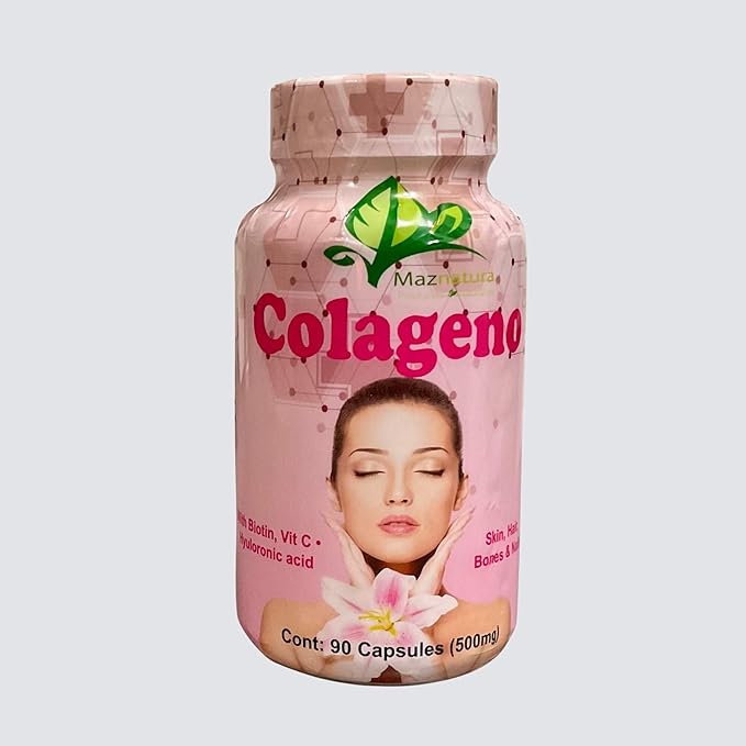 Hyaluronic Acid Collagen Biotin 90 Capsules of 500mg | MazNatura
