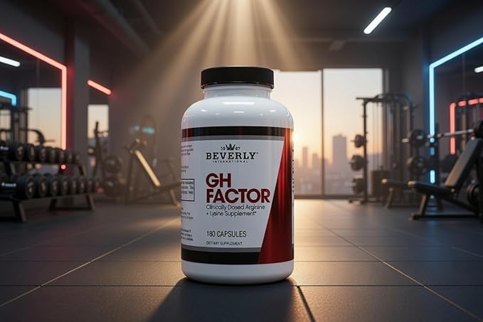 Beverly International GH Factor 180 Capsules. Arginine and Lysine Supplement Amino Acid Formula. Revitalize Your Physique.